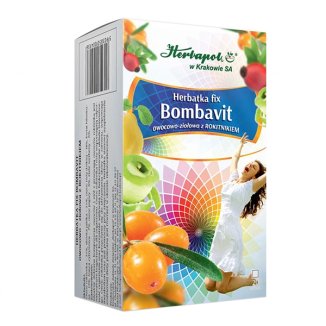 Herbatka fix, Bombavit, owocowo-ziołowa z rokitnikiem, 20 saszetek - zdjęcie produktu