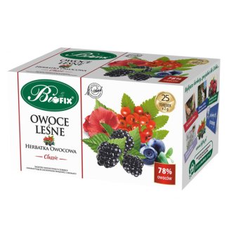 Bi Fix, Classic Owoce leśne, herbatka, 25 saszetek - zdjęcie produktu