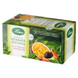 Bi Fix, Zielona herbata z guaraną i marakują, 20 saszetek - miniaturka zdjęcia produktu
