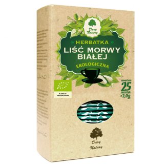 Dary Natury Liść morwy białej, herbatka ekologiczna, 2 g x 25 saszetek - zdjęcie produktu