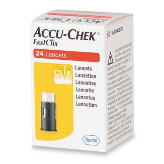 Accu-Chek FastClix, lancety, ostrza nakłuwające, 24 sztuki - zdjęcie produktu