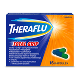 Theraflu Total Grip 500 mg + 6,1 mg + 100 mg, 16 kapsułek USZKODZONE OPAKOWANIE - miniaturka zdjęcia produktu