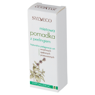 Sylveco, pomadka miętowa z peelingiem, 4,6 g KRÓTKA DATA - zdjęcie produktu