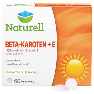 Naturell Beta-Karoten + E, 60 tabletek - zdjęcie produktu