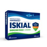 Iskial Max + Czosnek, dla dzieci powyżej 6 lat i dorosłych, 120 kapsułek - miniaturka zdjęcia produktu