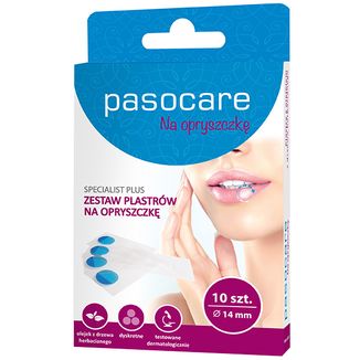 Pasocare Specialist Plus, plastry na opryszczkę, 14 mm, 10 sztuk USZKODZONE OPAKOWANIE - zdjęcie produktu