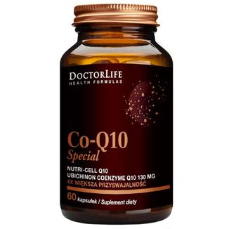 Doctor Life, Co-Q10 Special, Koenzym Q10 130 mg w oleju kokosowym, 60 kapsułek - zdjęcie produktu