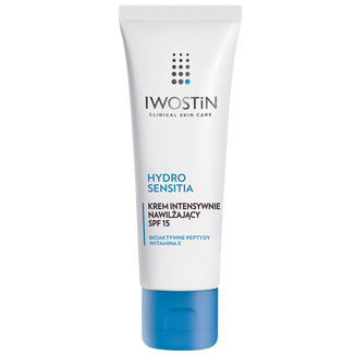 Iwostin Hydro Sensitia, krem intensywnie nawilżający, skóra bardzo sucha i wrażliwa, SPF 15, 50 ml USZKODZONE OPAKOWANIE - zdjęcie produktu