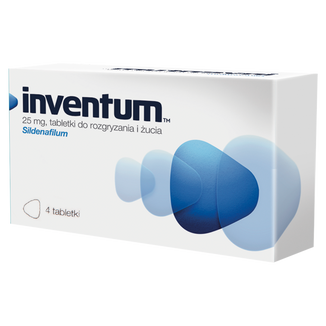 Inventum 25 mg, 4 tabletki do rozgryzania i żucia - zdjęcie produktu