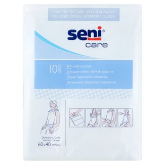 Seni Care, śliniaki dla dorosłych, 10 sztuk - zdjęcie produktu