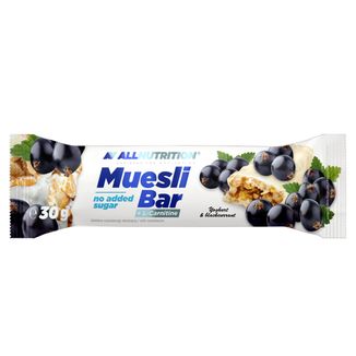 Allnutrition Muesli Bar, baton musli z L-karnityną w polewie jogurtowej, czarna porzeczka, 30 g KRÓTKA DATA Allnutrition Muesli Bar, baton musli z L-karnityną w polewie jogurtowej, czarna porzeczka, 30 g KRÓTKA DATA - zdjęcie produktu