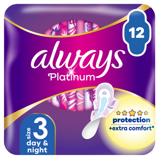 Always Platinum, podpaski, Ultra Night, 12 sztuk - zdjęcie produktu