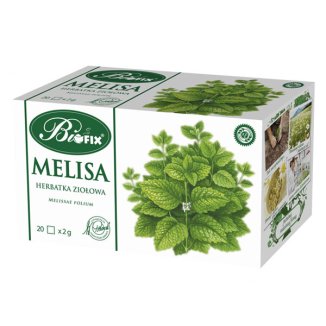 Bi Fix, Melisa, herbata ziołowa, 20 saszetek Bi Fix, Melisa, herbata ziołowa, 20 saszetek - zdjęcie produktu