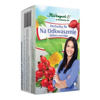 Herbapol Na Odkwaszenie, herbatka fix ziołowo-owocowa, 2 g x 20 saszetek - zdjęcie produktu