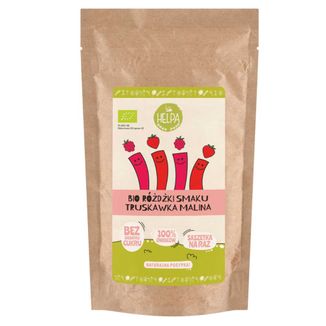 Helpa Bio Różdżki smaku, truskawka, malina, 10 x 2 g - zdjęcie produktu