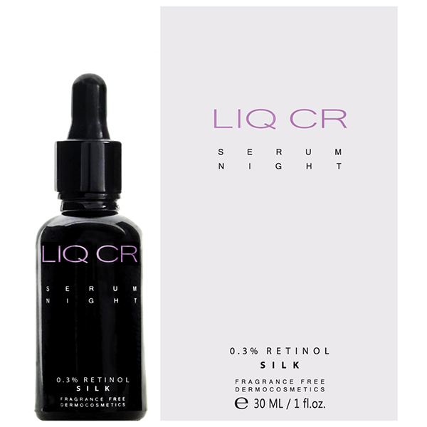 Nieznana Liqpharm Liq CR Serum Night, 0,3% Retinol Silk, koncentrat intensywnie korygujący, 30 ml