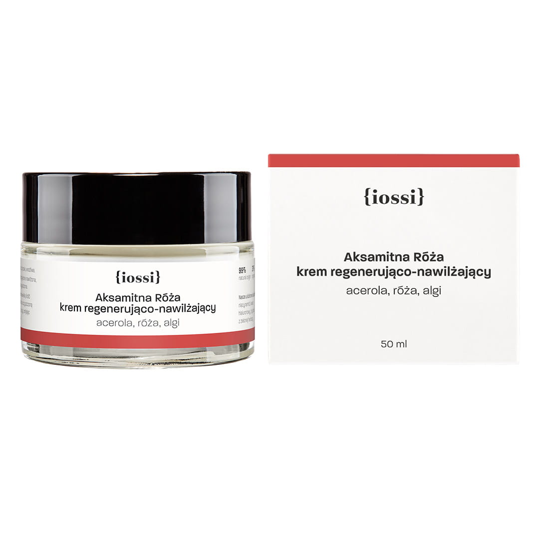 Nieznana Iossi Aksamitna Róża, krem regenerująco-nawilżający, acerola, róza i algi, 50 ml