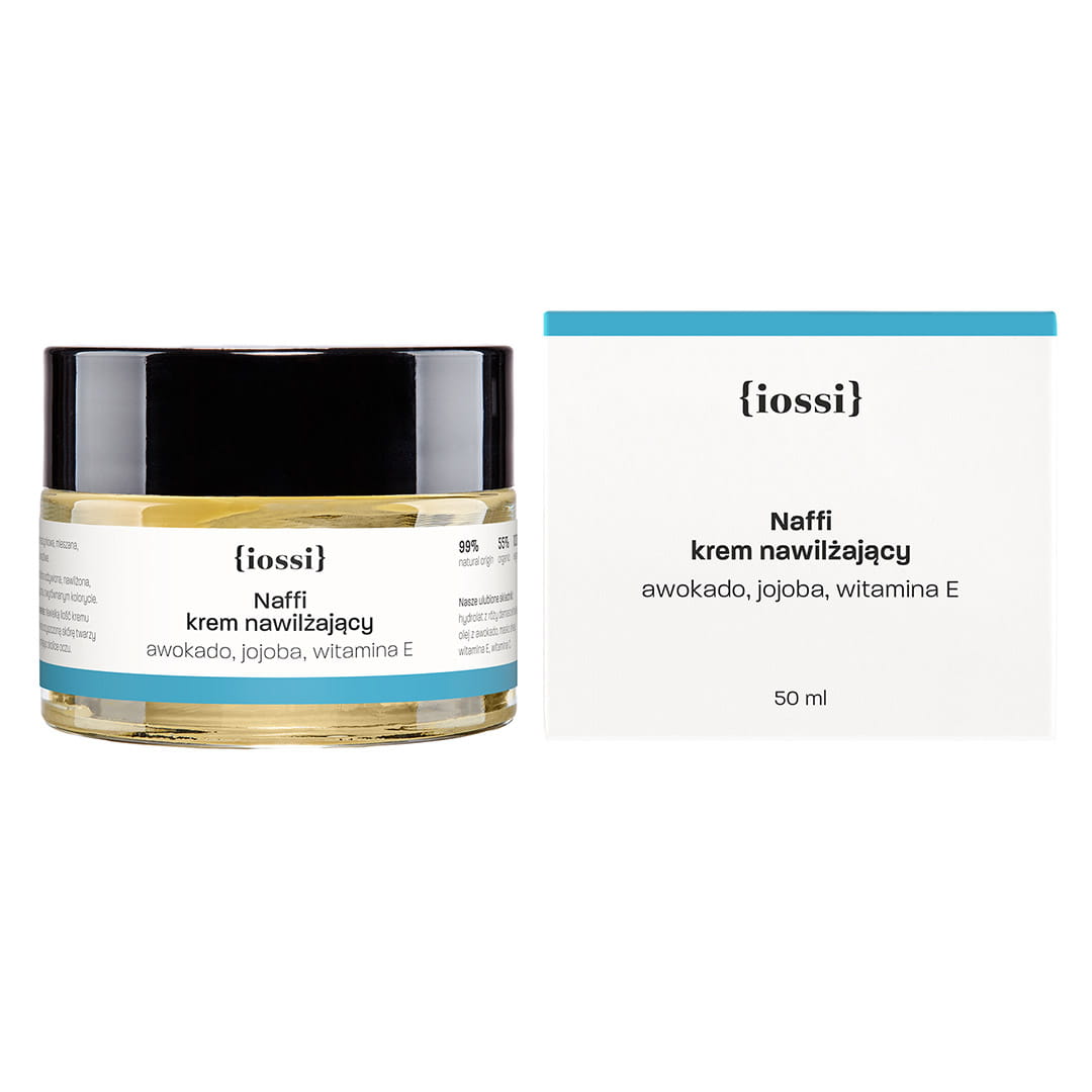 Nieznana Iossi Naffi, krem nawilżający, awokado i jojoba, witamina E, 50 ml