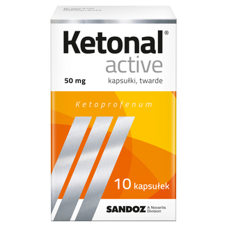 Ketonal Active 50 mg, 10 kapsułek twardych - zdjęcie produktu