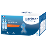 Marimer Inhalation, hipertoniczna woda morska 2,2% do nebulizacji od 1 roku, 5 ml x 30 ampułek USZKODZONE OPAKOWANIE - miniaturka zdjęcia produktu