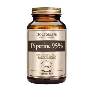 Doctor Life, Piperine 95%, 90 kapsułek Doctor Life, Piperine 95%, 90 kapsułek - zdjęcie produktu