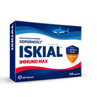 Iskial Max, dla dzieci powyżej 6 lat i dorosłych, 120 kapsułek USZKODZONE OPAKOWANIE - zdjęcie produktu
