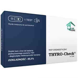 LabHome Thyro-Check, test z krwi do badania podwyższonego poziomu TSH, diagnostyka niedoczynności tarczycy, 1 sztuka - zdjęcie produktu