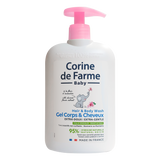 Corine de Farme Baby, delikatny żel do mycia ciała i włosów 2w1, od urodzenia, z ekstraktem z kwiatu migdałowca, 500 ml - miniaturka zdjęcia produktu