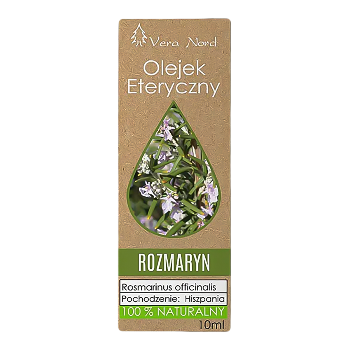 Nieznana Vera Nord ,naturalny olejek eteryczny rozmarynowy, 10 ml