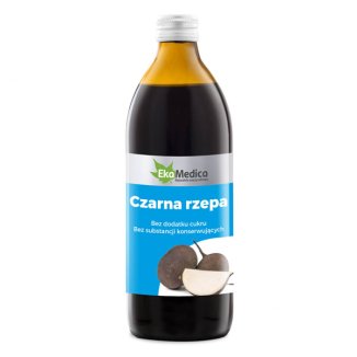 EkaMedica Czarna Rzepa, sok, 500 ml EkaMedica Czarna Rzepa, sok, 500 ml - zdjęcie produktu