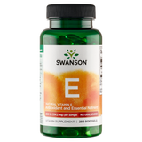 Swanson E, naturalna witamina E 200 IU, 250 kapsułek żelowych - miniaturka zdjęcia produktu