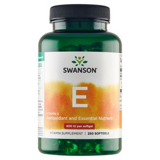 Swanson E, naturalna witamina E 400 IU, 250 kapsułek żelowych - zdjęcie produktu