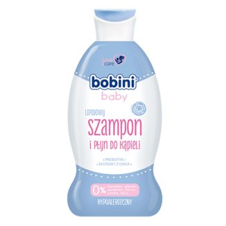 Bobini Baby, lipidowy szampon i płyn do kąpieli, hypoalergiczny, od 1 dnia życia, 330 ml - zdjęcie produktu