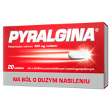 Pyralgina 500 mg, 20 tabletek - miniaturka zdjęcia produktu