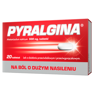 Pyralgina 500 mg, 20 tabletek - zdjęcie produktu