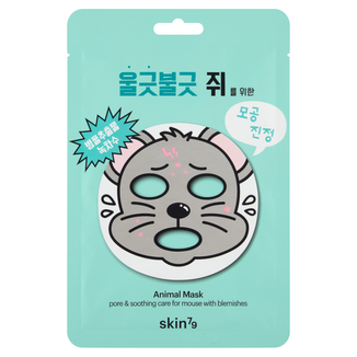 Skin79 Animal Mask Mouse with Blemishes, oczyszczająca maska do twarzy w płacie, skóra z niedoskonałościami, 23 g - zdjęcie produktu