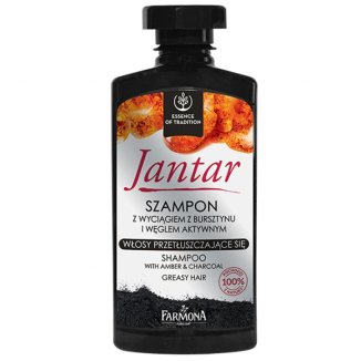 Farmona Jantar, szampon z wyciągiem z bursztynu, do włosów przetłuszczających się, 330 ml - zdjęcie produktu