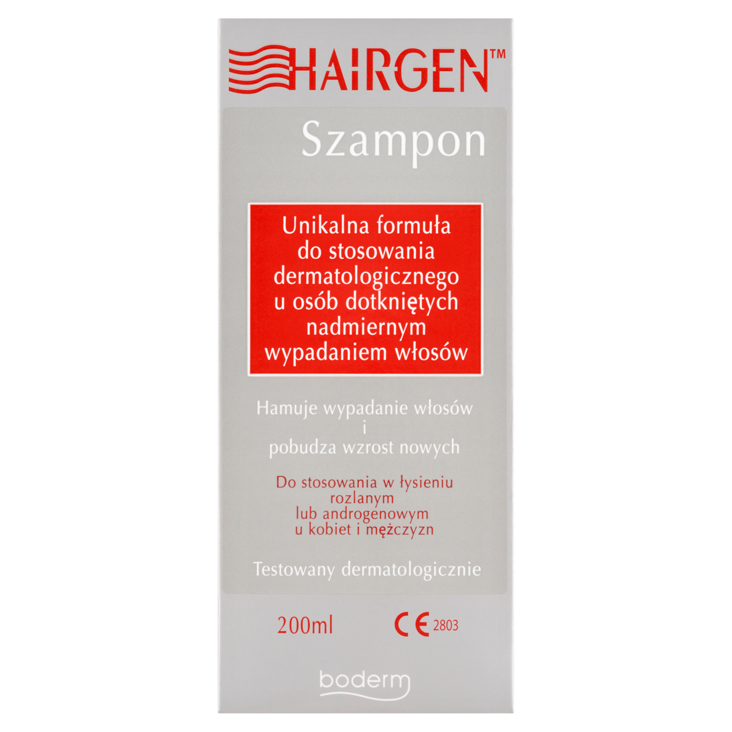 Hairgen Hairgen, szampon przeciw wypadaniu włosów i łysieniu androgenowemu, 200 ml