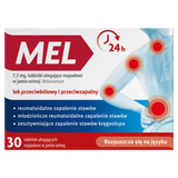 Mel 7,5 mg, 30 tabletek ulegających rozpadowi w jamie ustnej - miniaturka zdjęcia produktu