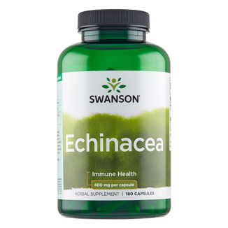 Swanson Echinacea 400 mg, jeżówka purpurowa, 180 kapsułek - zdjęcie produktu