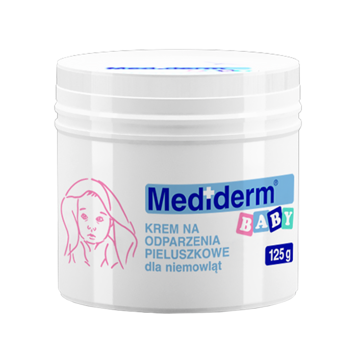 Mediderm Mediderm Baby, krem na odparzenia pieluszkowe dla niemowląt od 1 miesiąca, 125 g