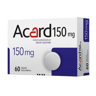 Acard 150 mg, 60 tabletek dojelitowych - zdjęcie produktu