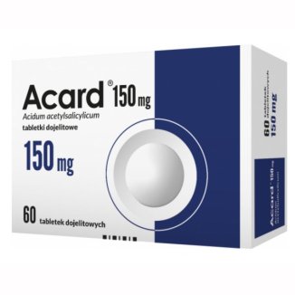 Acard 150 mg, 60 tabletek dojelitowych - zdjęcie produktu