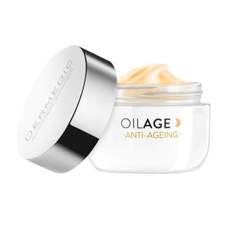 Dermedic Oilage, naprawczy krem na noc przywracający gęstość skóry, 50 g - zdjęcie produktu