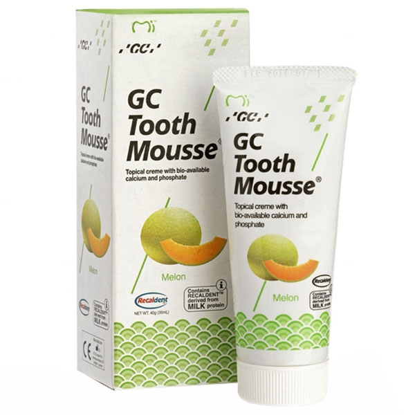 Nieznana GC Tooth Mousse, pasta do miejscowego stosowania, smak melonowy, bez fluoru, 35 ml — Inhaltsstoffe und Bewertung