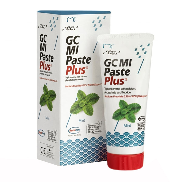 Nieznana GC MI Paste Plus, pasta do miejscowego stosowania, smak miętowy, 35 ml — Inhaltsstoffe und Bewertung
