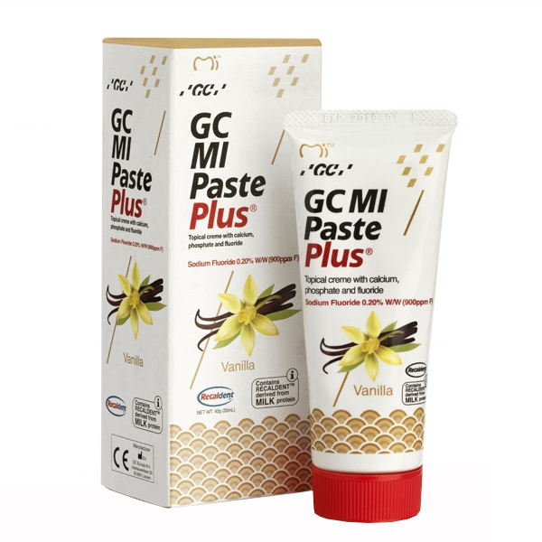Nieznana GC MI Paste Plus, pasta do miejscowego stosowania, smak waniliowy, 35 ml — Inhaltsstoffe und Bewertung