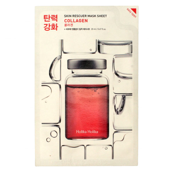 Holika Holika Holika Holika Skin Rescue Collagen Mask Sheet, maseczka na bawełnianej płachcie, 1 sztuka
