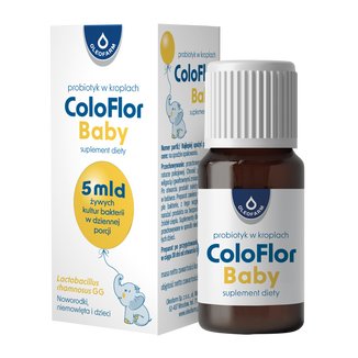 ColoFlor Baby, krople doustne dla niemowląt i dzieci od urodzenia, 5 ml KRÓTKA DATA - zdjęcie produktu