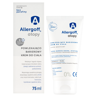 Allergoff Atopy, powlekająco barierowy krem do ciała, 75 ml - zdjęcie produktu